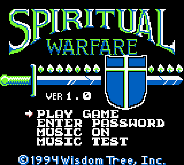 Spiritual Warfare Title Screen